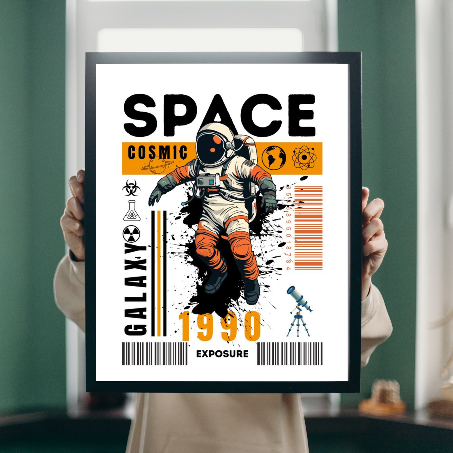 Cosmic Galaxy Astronaut Frame (1990)