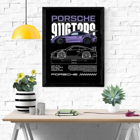 Porsche 911 GT3 RS Blueprint Frame