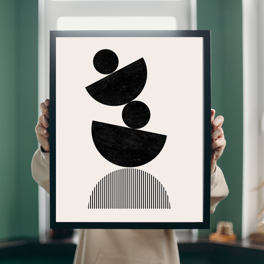Abstract Geometric Balance Frame