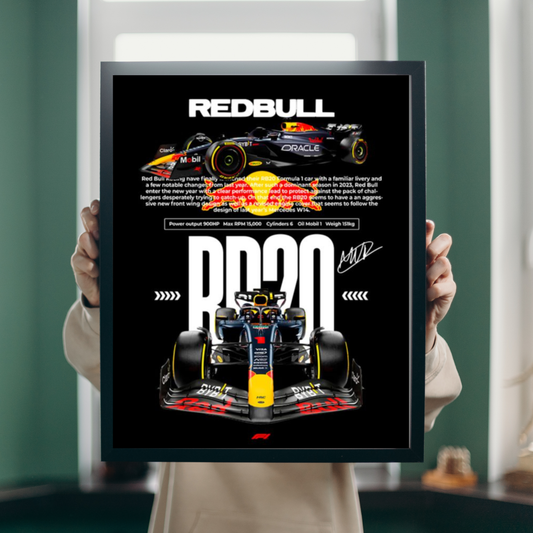Red Bull RB20 F1 Blueprint Frame