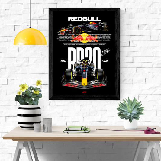 Red Bull RB20 F1 Blueprint Frame